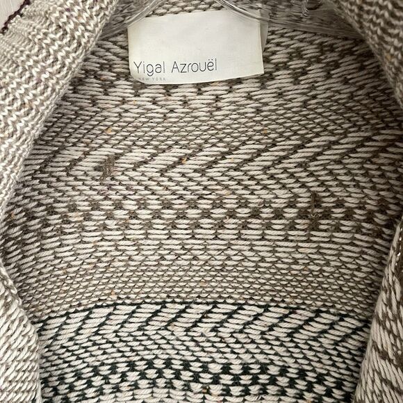 YIGAL AZROUEL Open Cardigan Woman's Sz Small 70% Alpaca Knit Oversized Drape - Picture 3 of 15